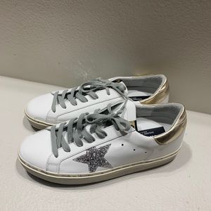 GOLDEN GOOSE HiStar White Silver Star 41